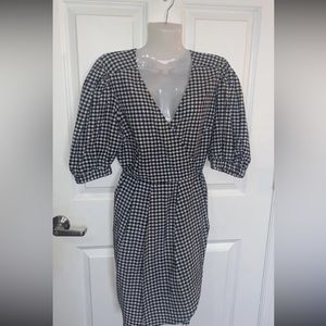 Picnic bubble sleeve dress